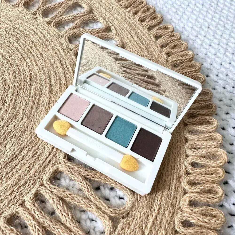 Clinique All About Shadow Quad Morning Java Blushed Hazy Jammin White Compact